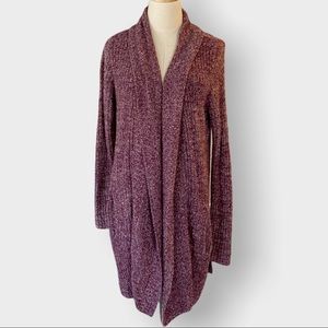 BAREFOOT DREAMS CozyChic Lite Softest Ever Long Rose Red Cardigan Size L